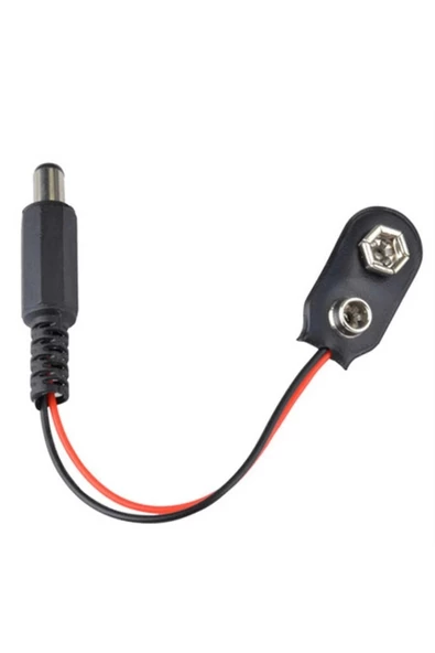 9V Pil Başlığı 9 Volt Dişi Pil Soketli Erkek Jaklı Kablo - Resim 4