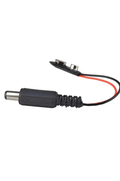 9V Pil Başlığı 9 Volt Dişi Pil Soketli Erkek Jaklı Kablo - Resim 3