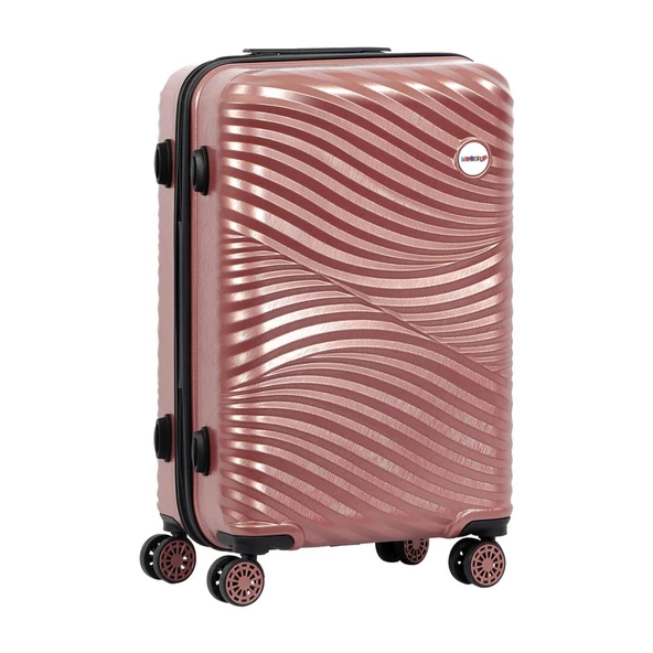 Biggdesign Moods Up Rosegold 3'lü Valiz seti - 4