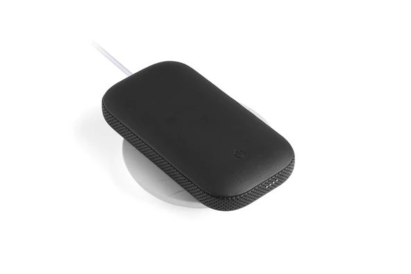 Lexon Powersound Deri Kablosuz Şarj Cihazı ve Bluetooth Hoparlör- Siyah - 5