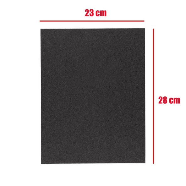 Su Zımparası 100 Kum 23x28 cm Yumuşak Kağıt Tabaka Sulu Kuru Zımpara 5 Adet - 2