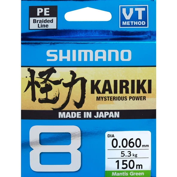 SHİMANO KAİRİKİ 8 150M MANTİS GREEN 0.060MM5.3KG