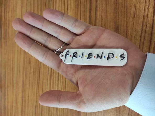 Friends Dizisi Logo Anahtarlık Anahtar Süsü