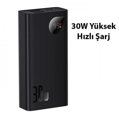 Baseus Super Şarj Ultra Mini 30W 10000mAh Powerbank  VOOC Edition Destekli Akım Korumalı 10000 Powerbank - 3