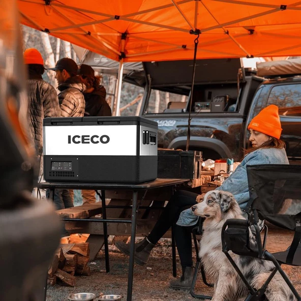 ICECO TCD55 12/24Volt 55 Litre Çift Bölmeli Outdoor Kompresörlü Oto Buzdolabı/Dondurucu - 7