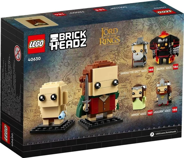 LEGO BrickHeadz 40630 Frodo ile Gollım (184 Parça)