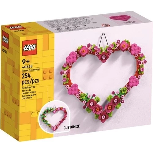 LEGO İconic 40638 Dekoratif Kalp Süsü (254 Parça)