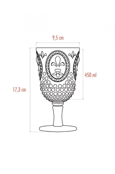 Akrilik Aquamarin 6'lı Kadeh & Su Meşrubat Kahve Yanı Bardağı 450 ml ( Cam Değildir ) - 5