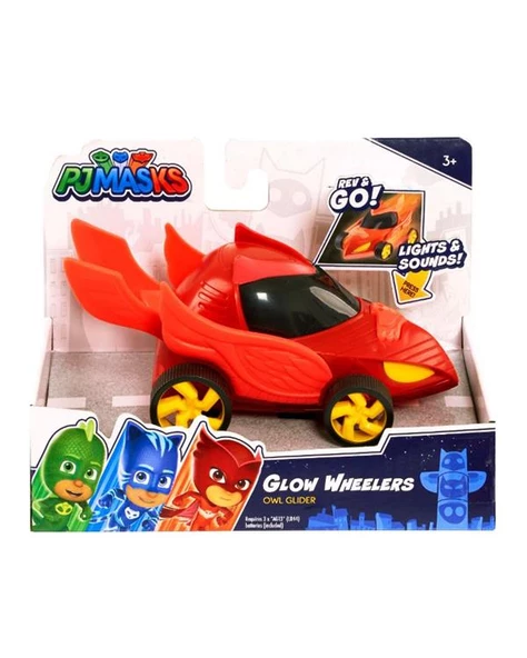 Pijamaskeliler Glow Wheelers Baykuş Planörü JPL95670