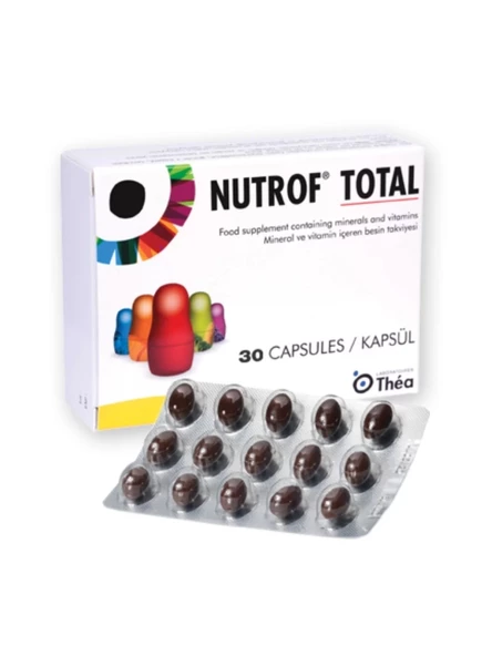 Nutrof Total Bitkisel Besin Desteği 30 Kapsül ürün görseli