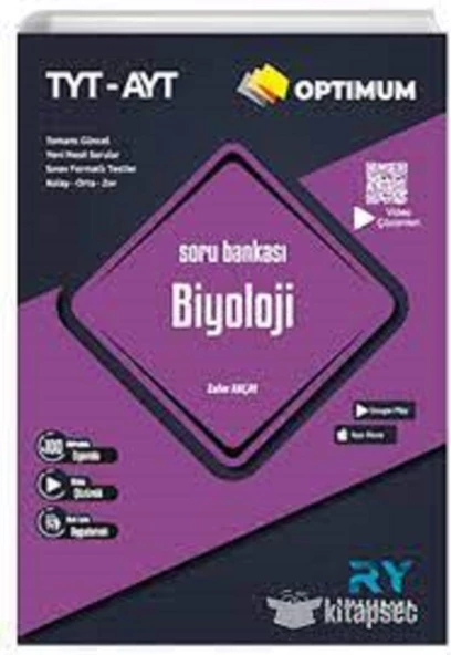 Referans Optimum Tyt Ayt Biyoloji Tamamı Video Çözümlü Soru Banka