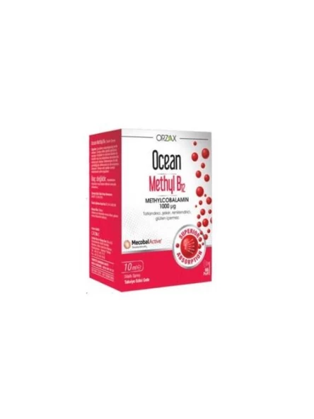 Orzax Ocean Methyl B12 İçeren Takviye Edici Gıda 10 Ml