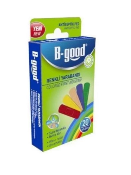 B-GOOD Renkli Yara Bandı 20'li