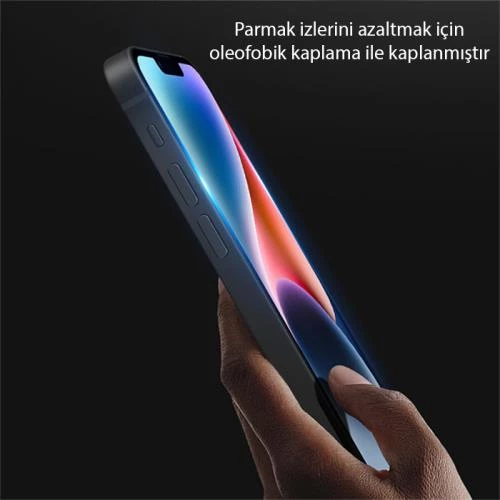 Polham 9H 0.3MM İphone 14 Pro Max 6.7 İnch Uyumlu Ful Kaplama Kırılmaz Ekran Koruyucu - 3