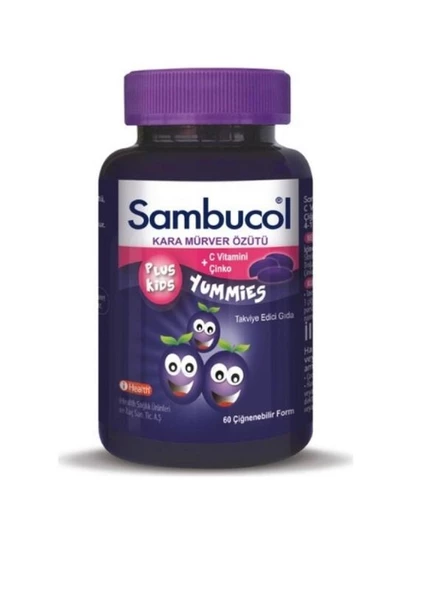 Sambucol Plus Kids Yummies Gıda Takviyesi 60 Adet ürün görseli