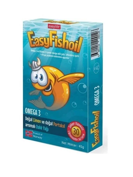 Easyvi̇t Easyfishoil Omega 3 Çiğnenebilir 30 Jel Tablet ürün görseli