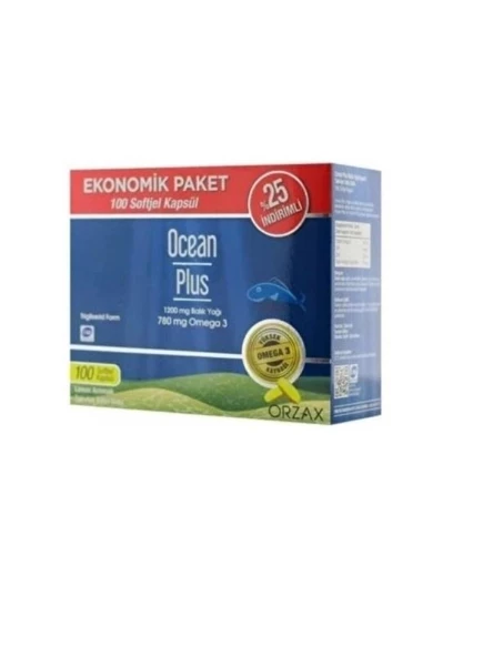 Ocean Plus Balık Yağı 1200 Mg 100 Kapsül ürün görseli