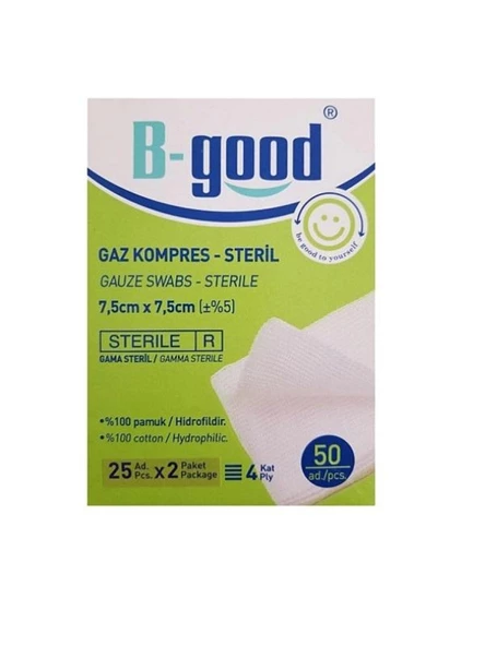 B Good Kompress 7,5cm x 7,5cm 50 Li