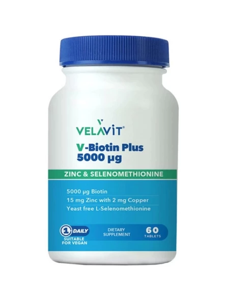 Velavit V-Biotin 5000 mg 60 Tablet