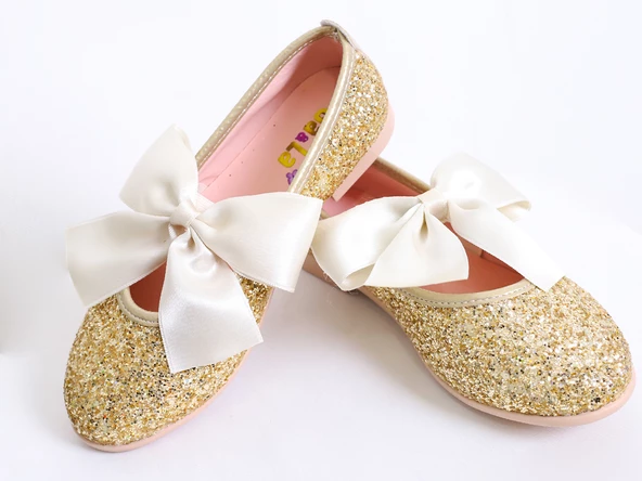 GALA  önü fiyonklu simli ayakkabı - Resim 11