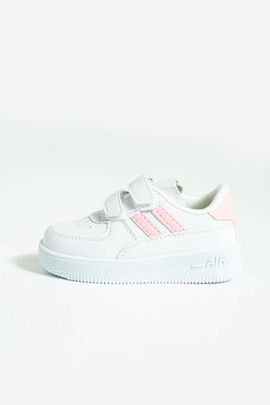 Pembe Potin Rahat Taban Cırtlı Çocuk Sneakers 001-700-23ÇT - 3