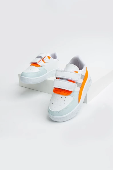 Pembe Potin Rahat Taban Cırtlı Çocuk Sneakers 001-700-23ÇT - 7