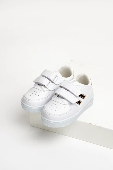 Pembe Potin Rahat Taban Cırtlı Çocuk Sneakers 001-700-23ÇT - 5