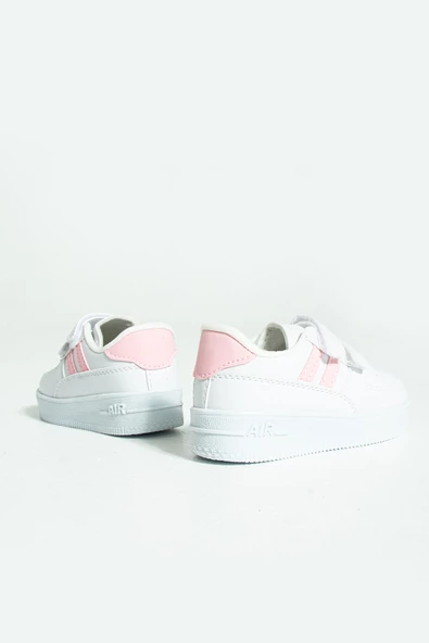 Pembe Potin Rahat Taban Cırtlı Çocuk Sneakers 001-700-23ÇT - 11