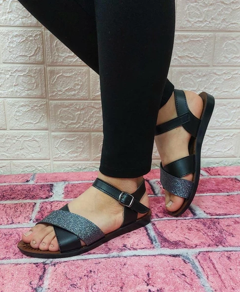 Jasmine Siyah Kadın Sandalet - 5