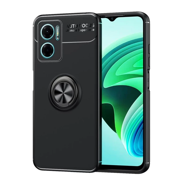 Xiaomi Redmi Note 11E Kılıf Yüzüklü Magnetli Ravel Case Kapak - Resim 10