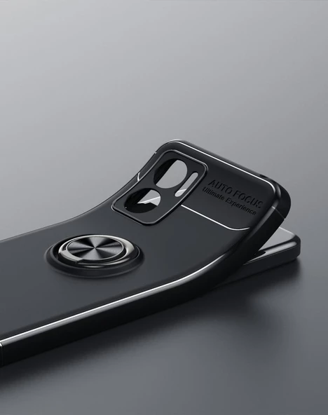 Xiaomi Redmi Note 11E Kılıf Yüzüklü Magnetli Ravel Case Kapak - Resim 4