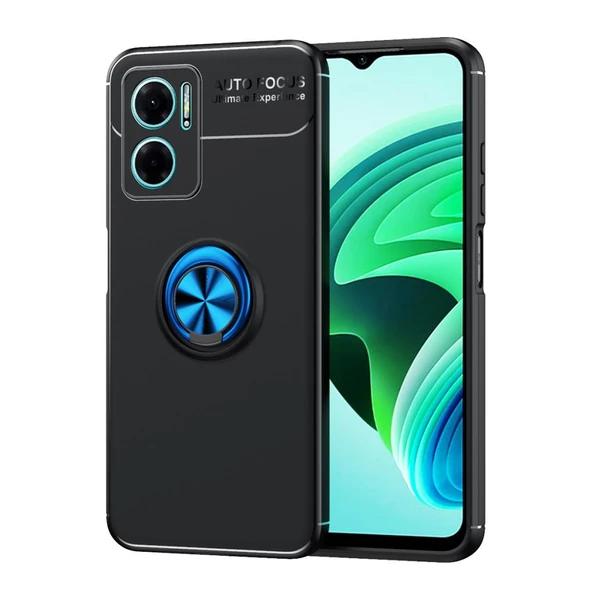 Xiaomi Redmi Note 11E Kılıf Yüzüklü Magnetli Ravel Case Kapak - Resim 12