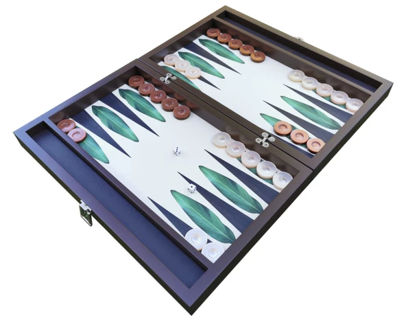 KAYIGO TAVLA YEŞİL YAPRAK DESENLİ - 4