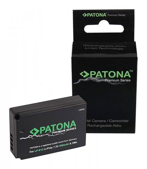 PATONA 1297 - PREMIUM BATARYA CANON LP-E12