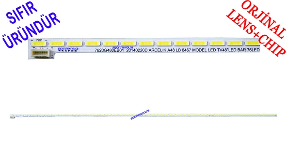 ARÇELİK A48LW8467, A48 LB 8467, 48LB8477, A48LB8477 , B48LB8477 LED BAR, 480Tf01 V1, E117098,E150504 Tv Led Bar,