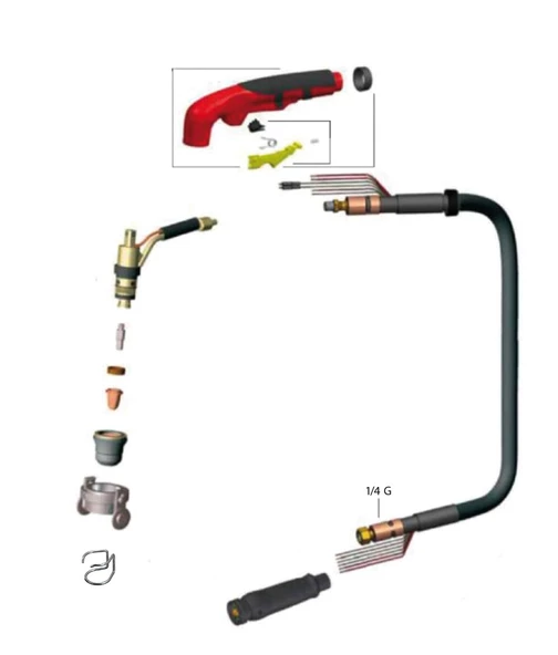 AWELCO 95420 PLAZMA TORCU 40 4 Metre - 2
