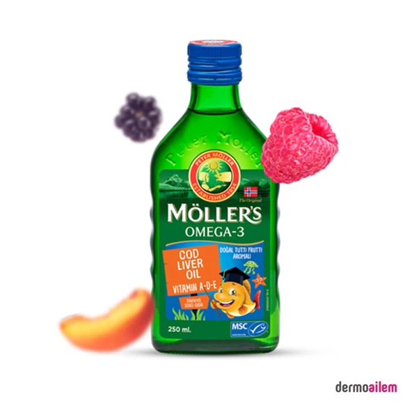 Möllers Omega 3 250 Ml Tutti Frutti Aromalı Balık Yağı