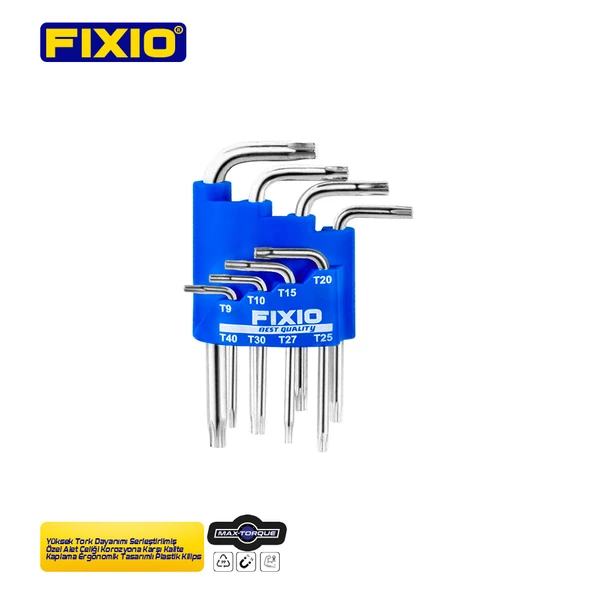 Fixio FX4008 8 Parça Torx Allen Takımı/Seti