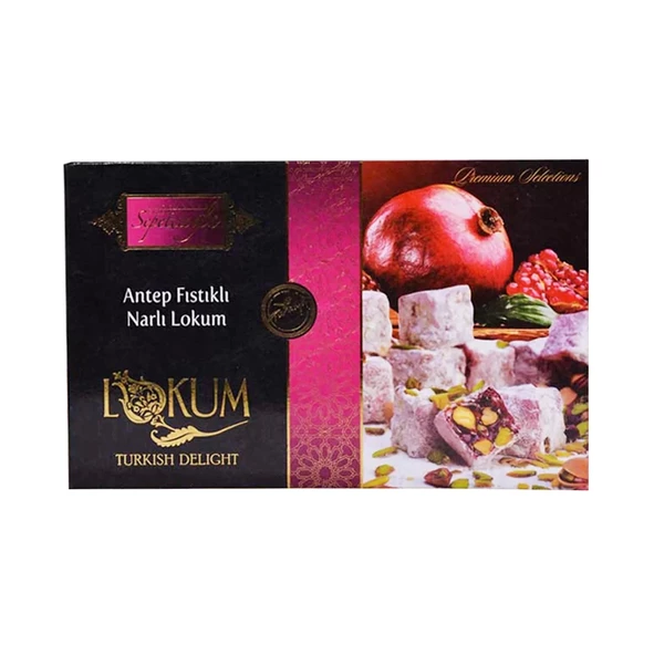 Antep Fıstıklı Nar Aromalı Lokum 300G