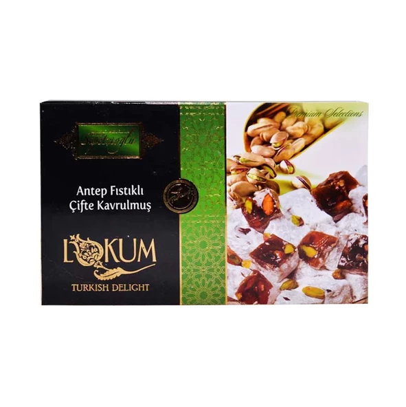 Antep Fıstıklı Çifte Kavrulmuş Lokum 300G