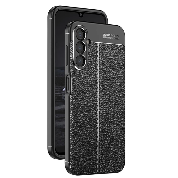 Samsung Galaxy A14 Kılıf Deri Tarzı Niss Silikon Case Kapak