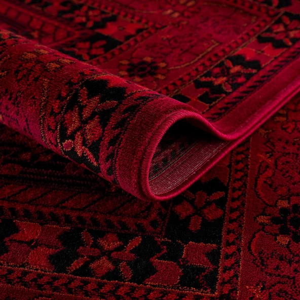 Afgan Türkmen Otantik Desenli Dokuma Salon ve Oturma Odası Halısı 2959H_ZS77 - 4