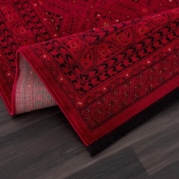 Afgan Türkmen Otantik Desenli Dokuma Salon Halısı 6919B_ZS77 - 5