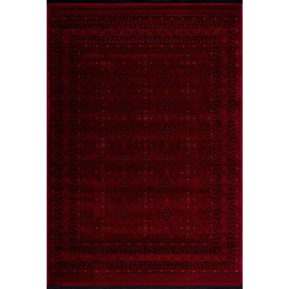 Afgan Türkmen Otantik Desenli Dokuma Salon Halısı 6919B_ZS77 - 6