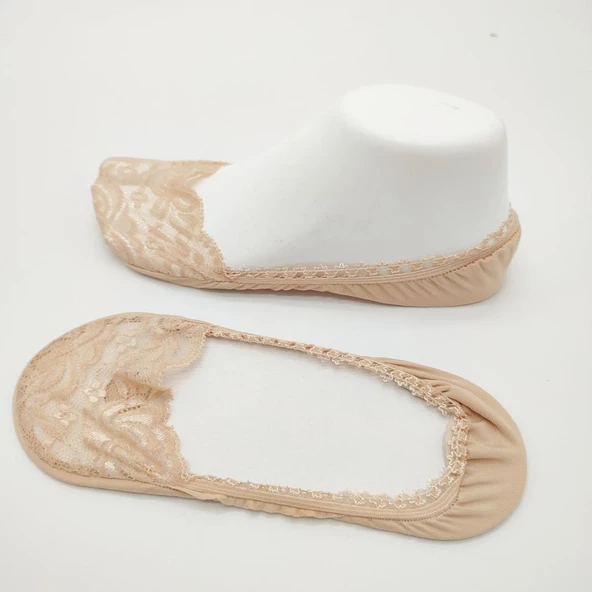 Bayan Dantelli Babet Çorap - 11