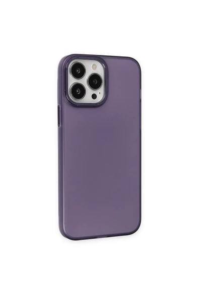 İphone 14 Pro Uyumlu Sert Silikon Metal Kamera Çerçeveli Kılıf - Resim 5