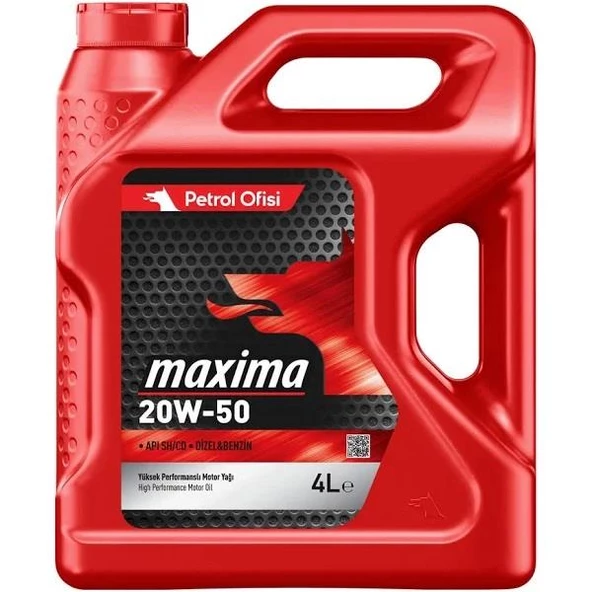 Petrol Ofisi Maxima 20W50 - 4 Litre