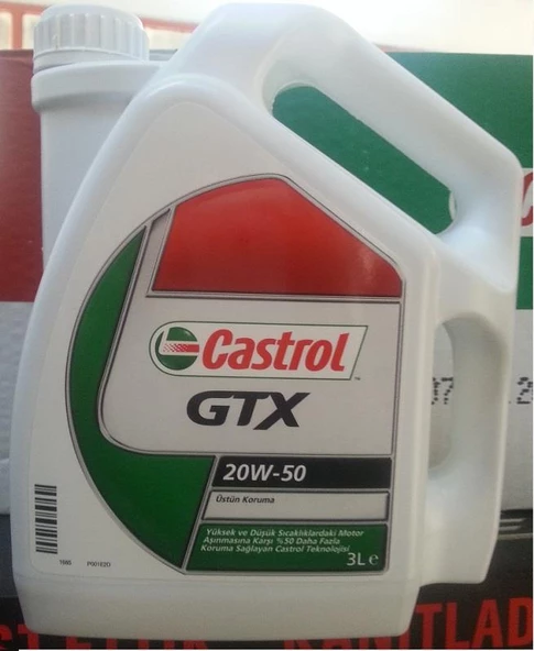CASTROL GTX 20W50 3 LİTRE