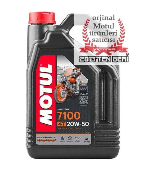 MOTUL 7100 4T 20W50 - 4 LİTRE