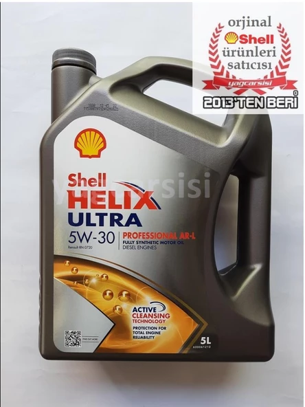 SHELL HELİX ULTRA PRO AR-L 5W30 - 5 LİTRE- RN 0720-ACEA C4